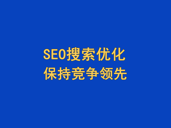 SEO搜索引擎優(yōu)化,保持競爭領(lǐng)先地位